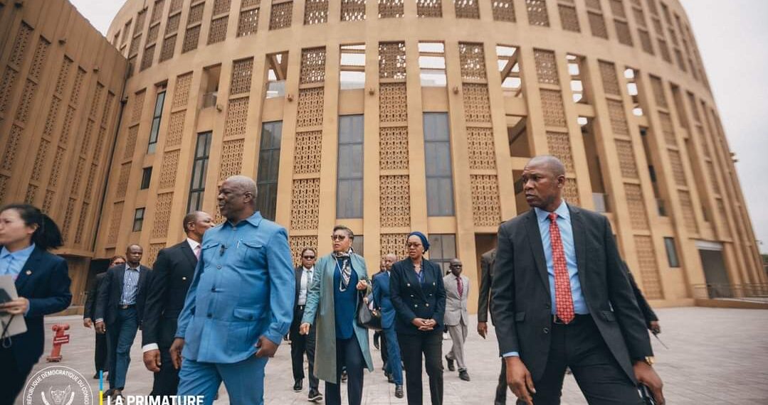 Infrastructures : Descente de Judith Suminwa au Centre Culturel et Arts de l&rsquo;Afrique Centrale le jeudi 08/08/2024.