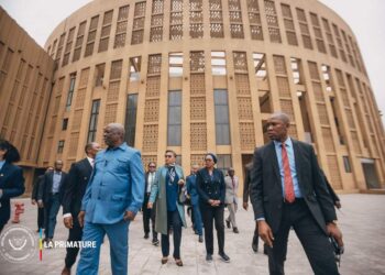 Infrastructures : Descente de Judith Suminwa au Centre Culturel et Arts de l&rsquo;Afrique Centrale le jeudi 08/08/2024.