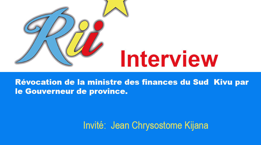Sud-Kivu : Révocation de la ministre des finances  par le gouverneur de province.